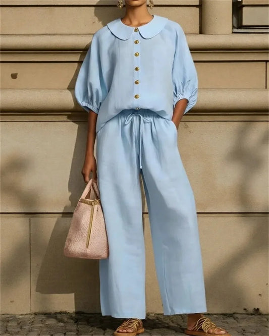 BreatheEasy Linen Shirt & Pants