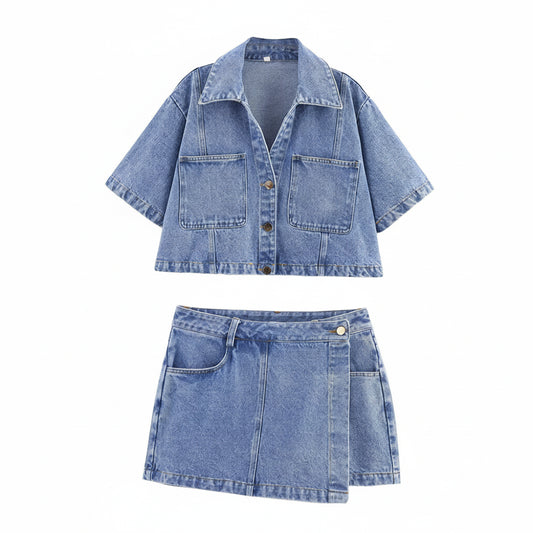 Denim Suit Set